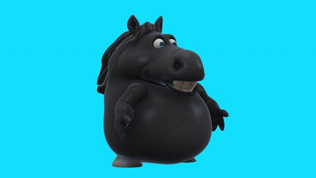 Fun 3D cartoon horse (with alpha channel included)