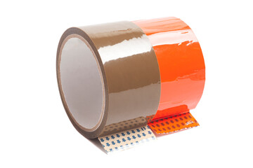 colorful rolls of duct tape isolated.