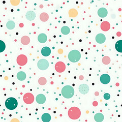 seamless colorful pattern with circles