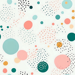 seamless colorful pattern with circles
