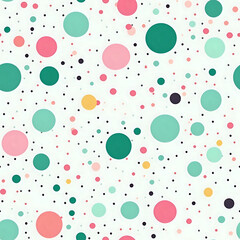 seamless colorful pattern with circles