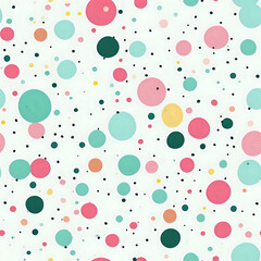 seamless colorful pattern with circles