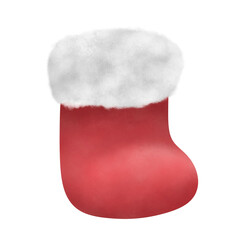 Obraz na płótnie Canvas red christmas stocking