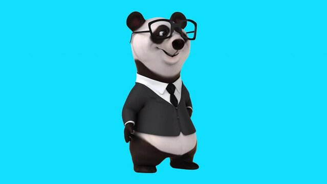 Fun 3D cartoon panda (with alpha channel included)