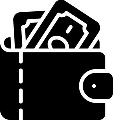 Wallet money icon