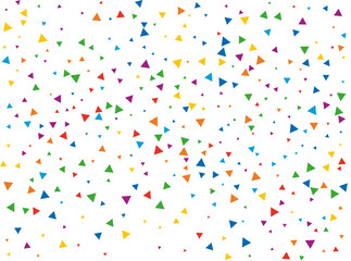 Colored Rainbow Triangular Confetti