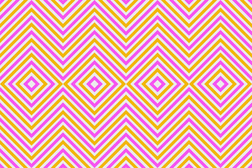 Pink and yellow line pattern for fabric design, gift wrapping paper.