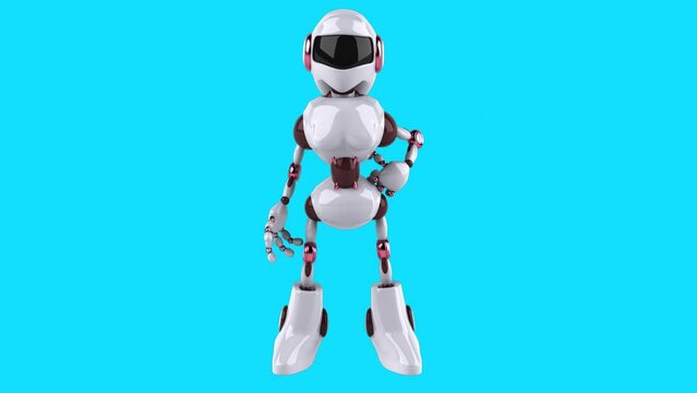 Fun 3D cartoon robot (with alpha channel included)