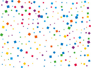 Rainbow Square Confetti