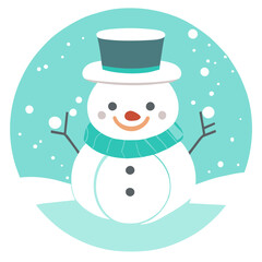 Cute  Snowman Cartoon Funny Doodle Snowman Head Face with Different Emotions Set Winter Holidays Christmas and New Year Design snowboard winter outdoor festive happy xmas holiday Vector  