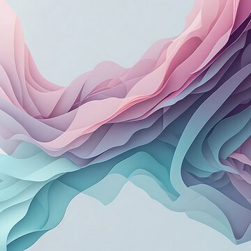Abstract Pastel Flowing Background Design
