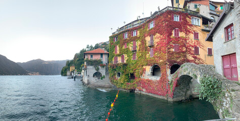 Fototapeta na wymiar The village of Nesso on Como Lake , Italy, Europe.