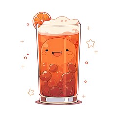 Obraz premium Cute soda isolated on a white background