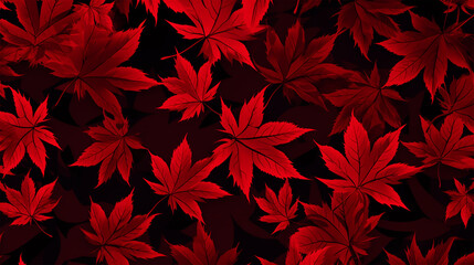 Fall leaves wallpaper - ai generative