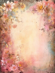 Flowers, leaves, watercolors, pastel, pretty sweet. For cards, advertisements.