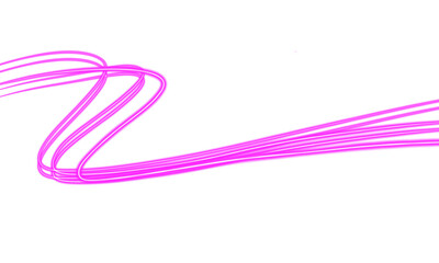 Abstract purple wave on transparent background