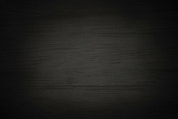 Black wooden wall background, texture of dark bark wood with old natural pattern for design art work, top view of grain timber.