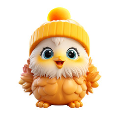 3D Cute Christmas Chick