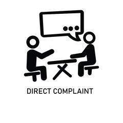 communication symbol where direct complaints are made