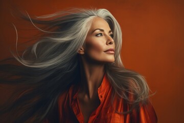 Portrait hair white lady fashion face female caucasian model adult women person beauty attractive