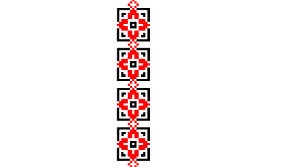 Ukrainian Cross Stitch Ornament or Pixel Art