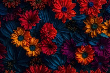 Fototapeta na wymiar seamless floral background