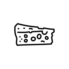 Swiss cheese sign сolor line icon. Pictogram for web page.