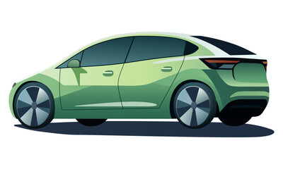 Car isolated on the background. Ready to apply to your design. Vector illustration.