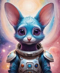 Furry friend from a distant galaxy. Fantasy