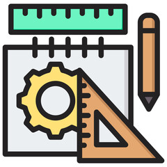Design Outline Color Icon