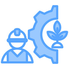 Environmental Engineering Blue Icon