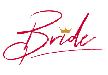 Bride to be bachelorette party vector calligraphy design.hen party or bridal shower hand written calligraphy card, banner or poster graphic design lettering vector element. Bride to be quote