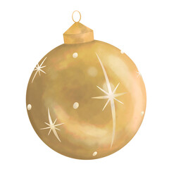 golden christmas ball ornament