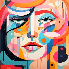 Abstract Emotions Illustration with Color and Texture