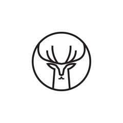 deer logo design inspiration. deer icon. deer head