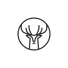 deer logo design inspiration. deer icon. deer head
