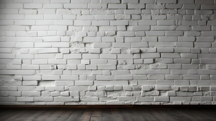 A white brick wall background.