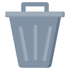 Trash Can Flat Icon