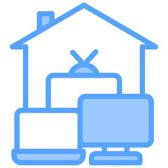 Brown Goods Blue Icon