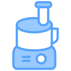 Food Processor Blue Icon