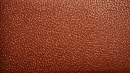 Texture of genuine leather close-up, brown color, background, pattern for backdrop. Manufacturing of leather accessory concept