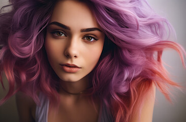 Naklejka premium Portrait of an attractive young woman