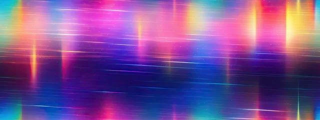 Foto op Canvas Light leaks and lens flare gradient blur background texture. Abstract holographic multicolor rainbow prism haze photo overlay for a trendy nostalgic atmospheric vintage defocused glow effect © Eli Berr