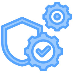 Authentication Mechanisms Blue Icon