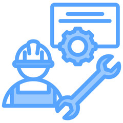 Maintenance Blue Icon