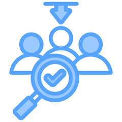 Recruitment Blue Icon