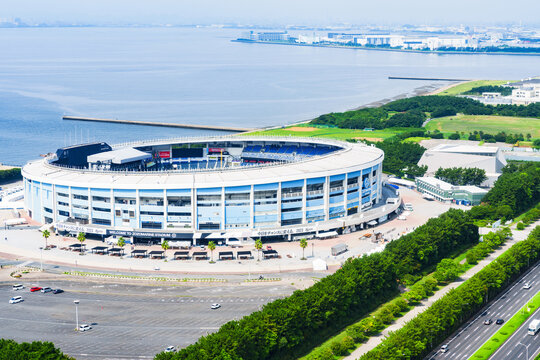ZOZO MARINE STADIUM の ハイアングル 【 千葉ロッテマリーンズ の イメージ 】