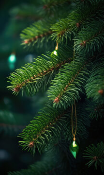 christmas tree green spruce branch