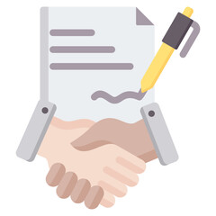 Contract Formation Flat Icon