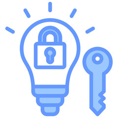 Intellectual Property Blue Icon